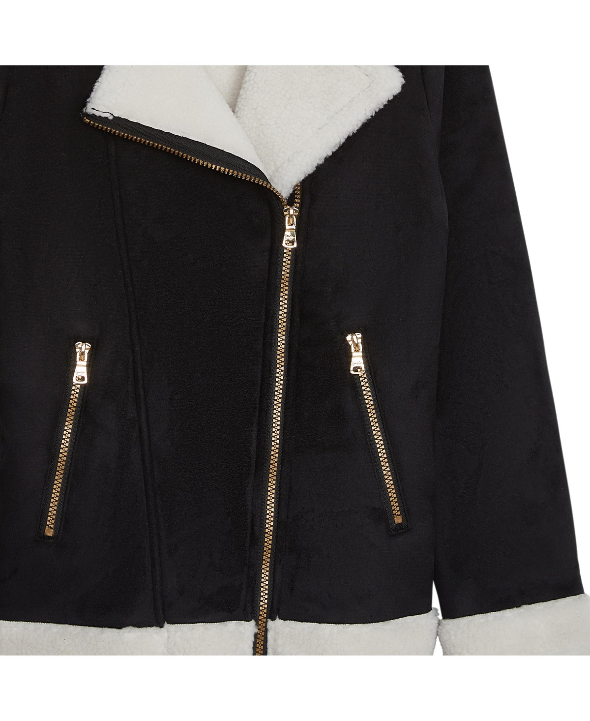 JESSICA SIMPSON GIRLS 4-6X FASHION FAUX SUEDE MOTO JACKET 