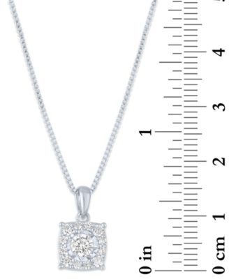 2-Pc. Set Lab Grown Diamond Pendant Necklace & Matching Stud Earrings (1 ct. t.w.) in Sterling Silver