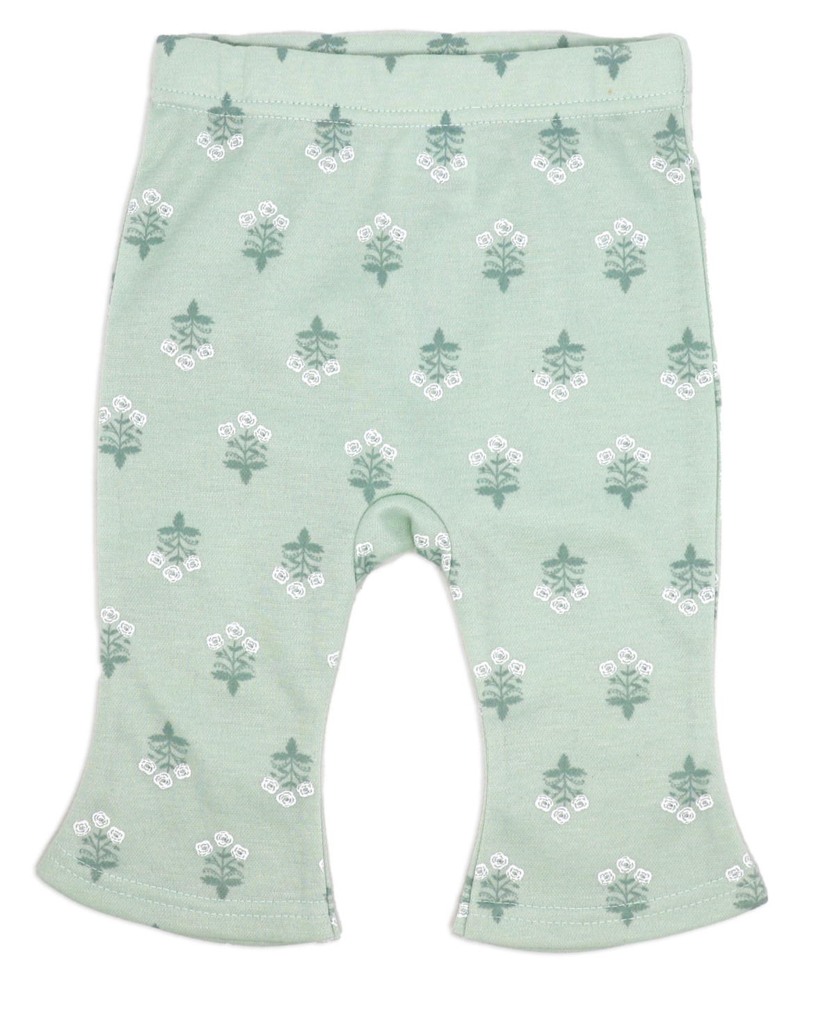 Shop Baby Mode Baby Girls Misty Rose Bell Bodysuit, Pants And Jacket, 3-piece Set In Bright Sage