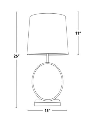 Moon 26" Contemporary Table Lamp