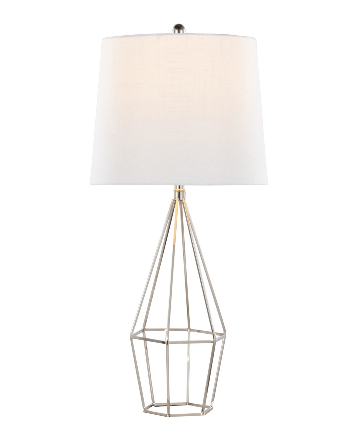 Lumisource Geome 27" Contemporary Table Lamp, Set Of 2 In Silver