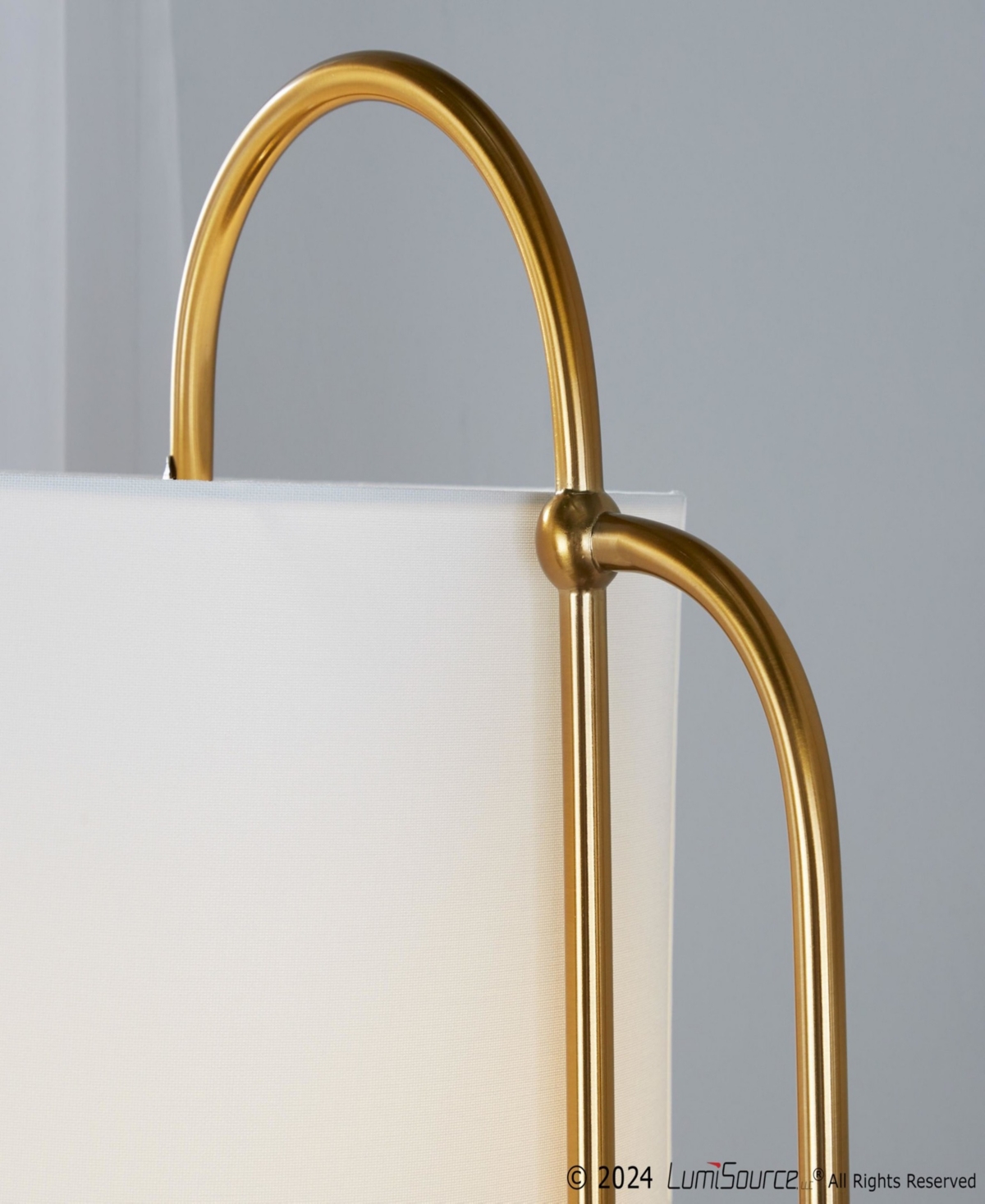 Lumisource Leslie 63" Art Deco Standard Floor Lamp In Gold