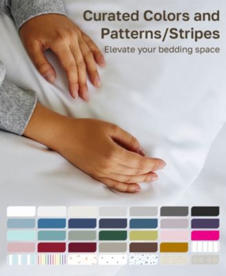 Soft Cotton 400 Thread Count Cotton Sateen 3 Piece Bed Sheet Set, Twin Xl