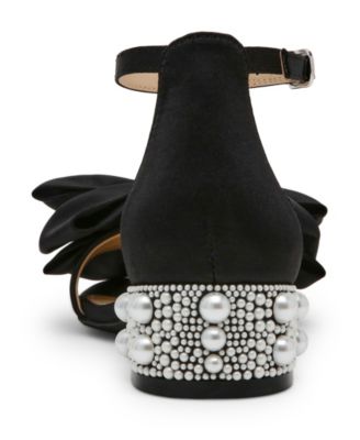 Little and Big Girls Lulu Dress Sandal with Pearl Heel 