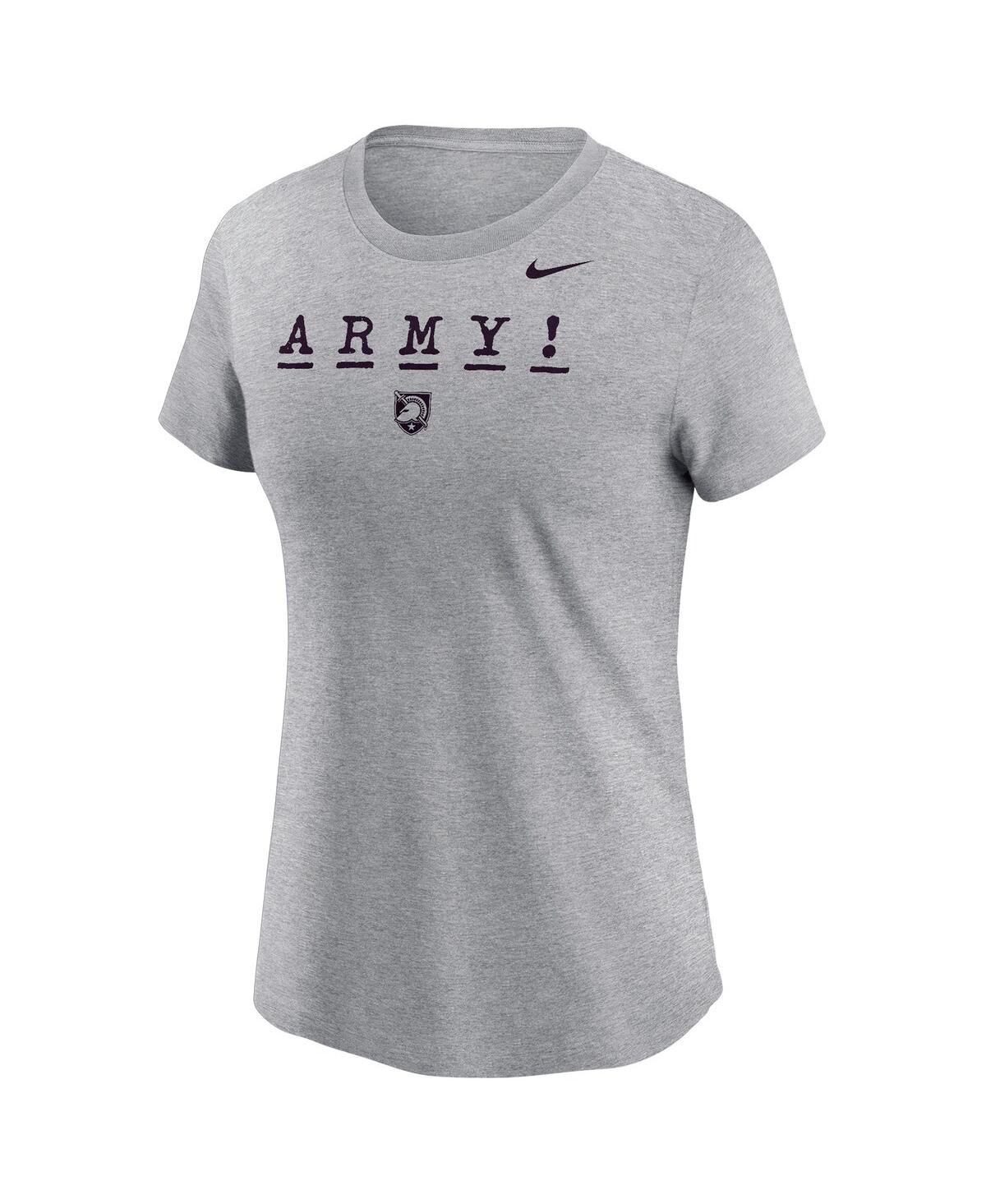 Nike Women's Gray Army Black Knights 2024 Rivalry Collection Army T-shirt In Gray