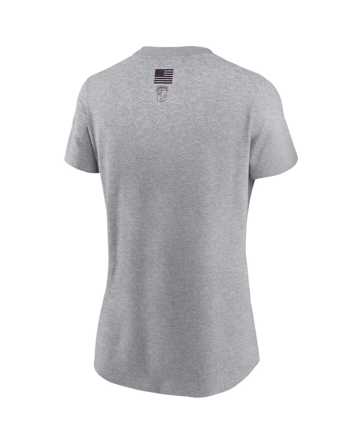 Nike Women's Gray Army Black Knights 2024 Rivalry Collection Army T-shirt In Gray