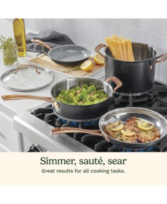 Matte Black Elegance 11-Pc. Cookware Set