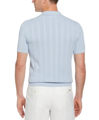 Men's Johnny Collar Stripe Polo Shirt