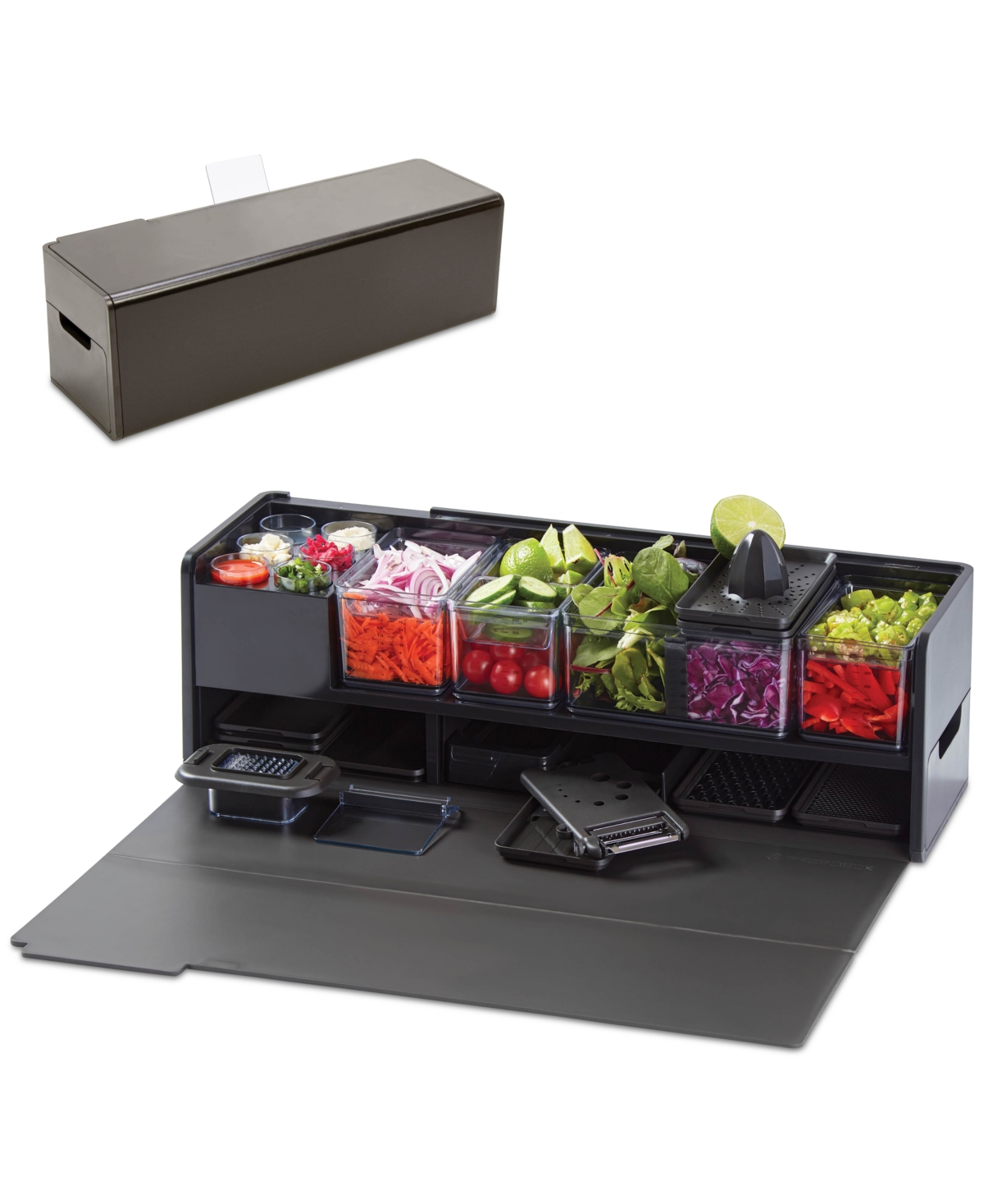Prepdeck Gen 2 Recipe Prep & Storage Station System In Midnight Black