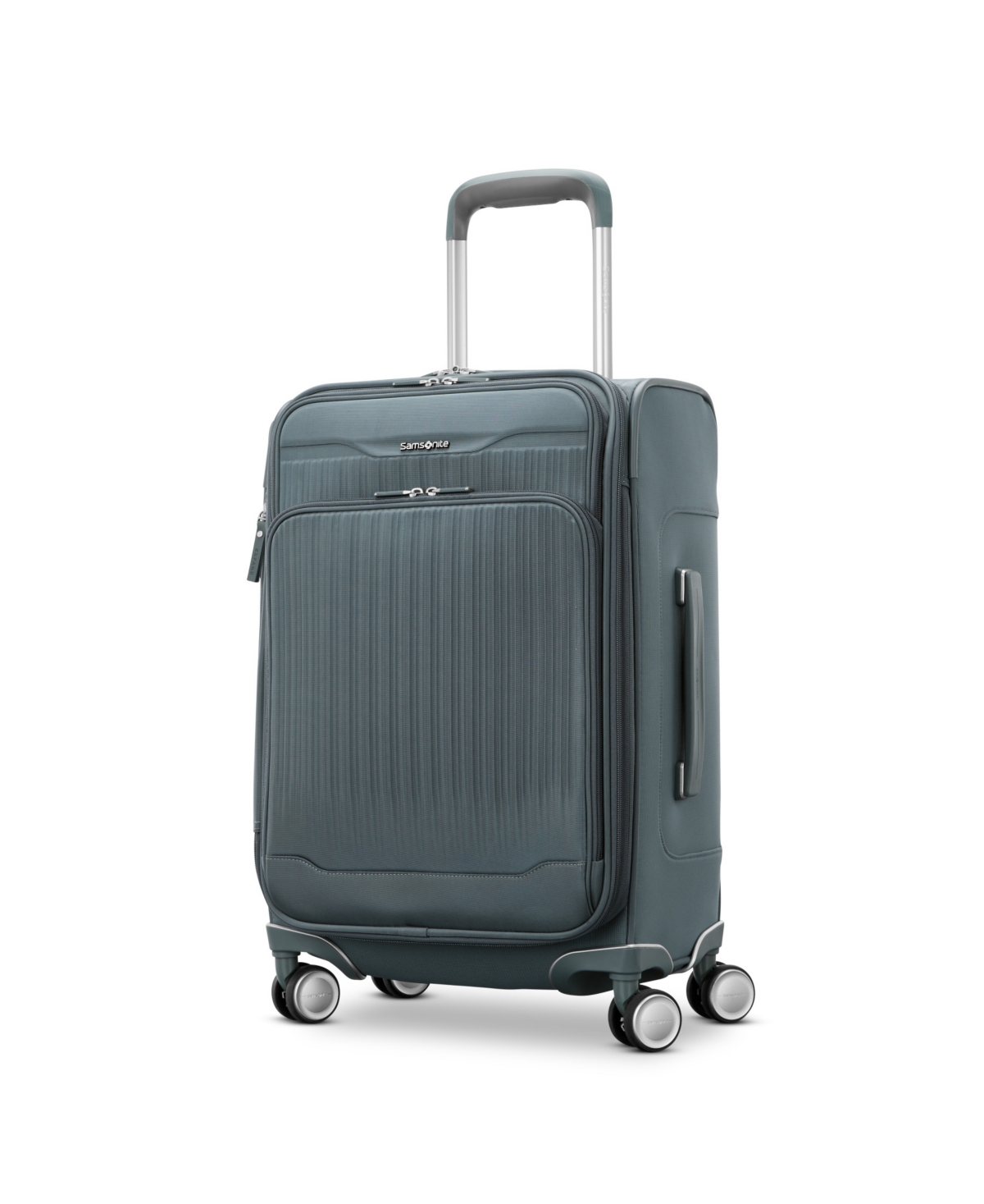 Samsonite Silhouette 18 21" Carry-on Expandable Softside Spinner In Slate Blue