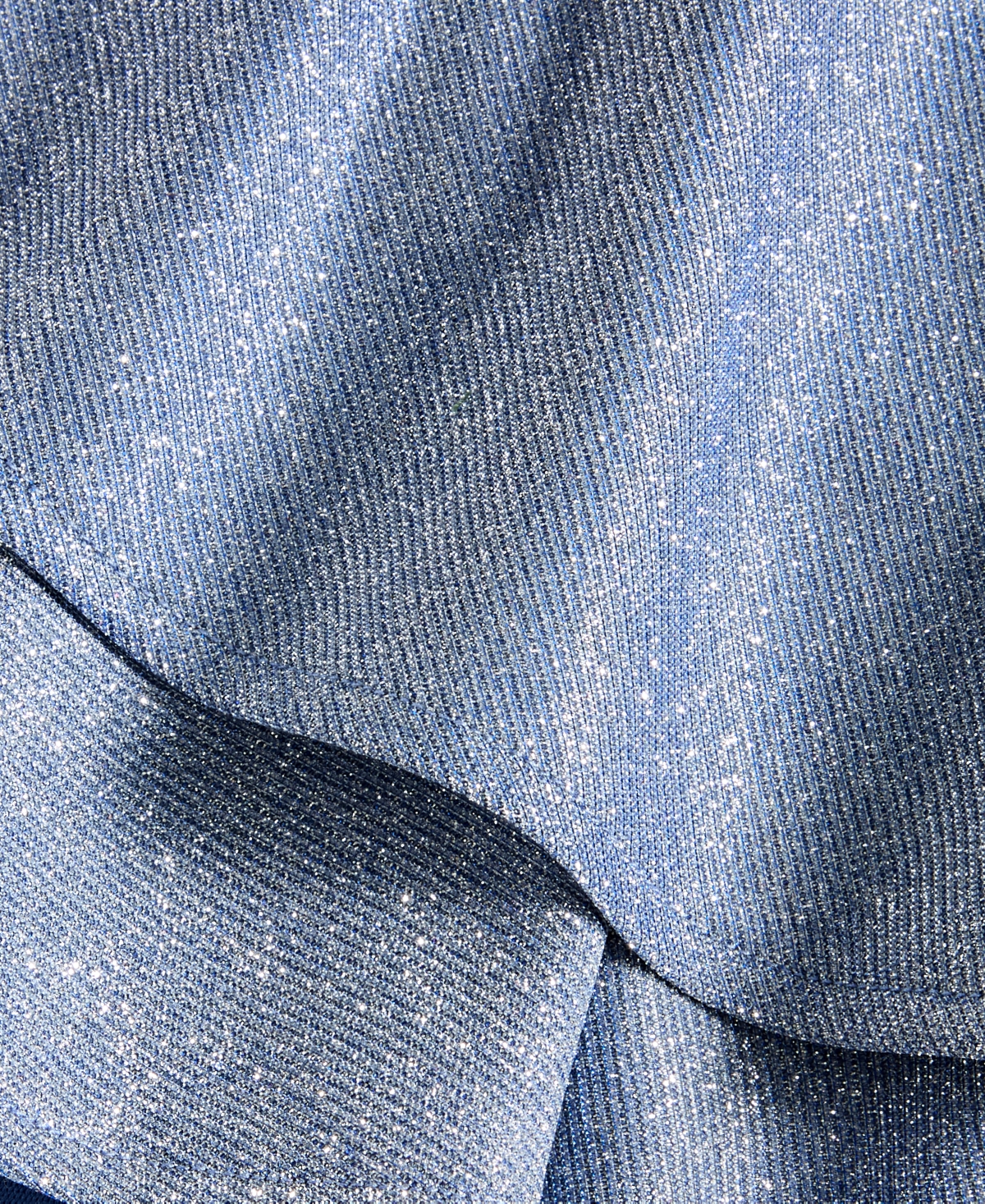 B Darlin Juniors' Glitter-Knit Tiered-Hem Dress -sil