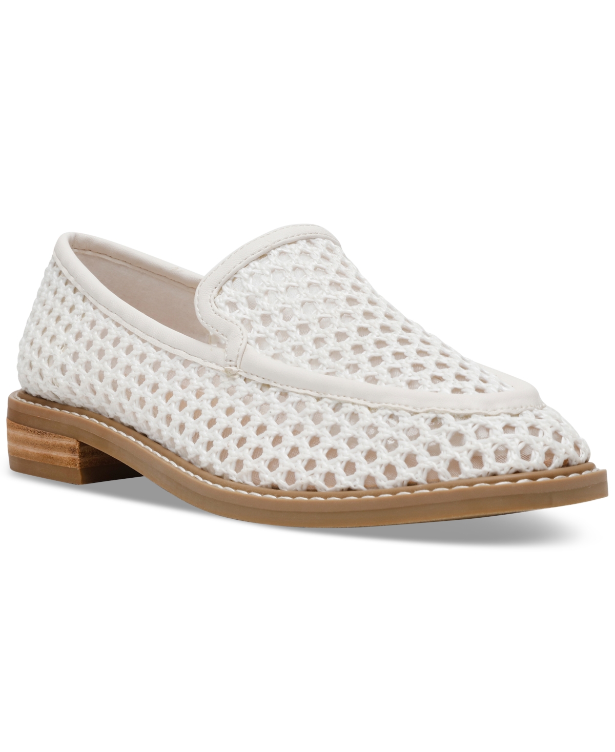 Dv Dolce Vita Women's Fran Woven Slip-on Loafers In White
