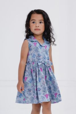 Toddler Girls Chambray Skater Dress to