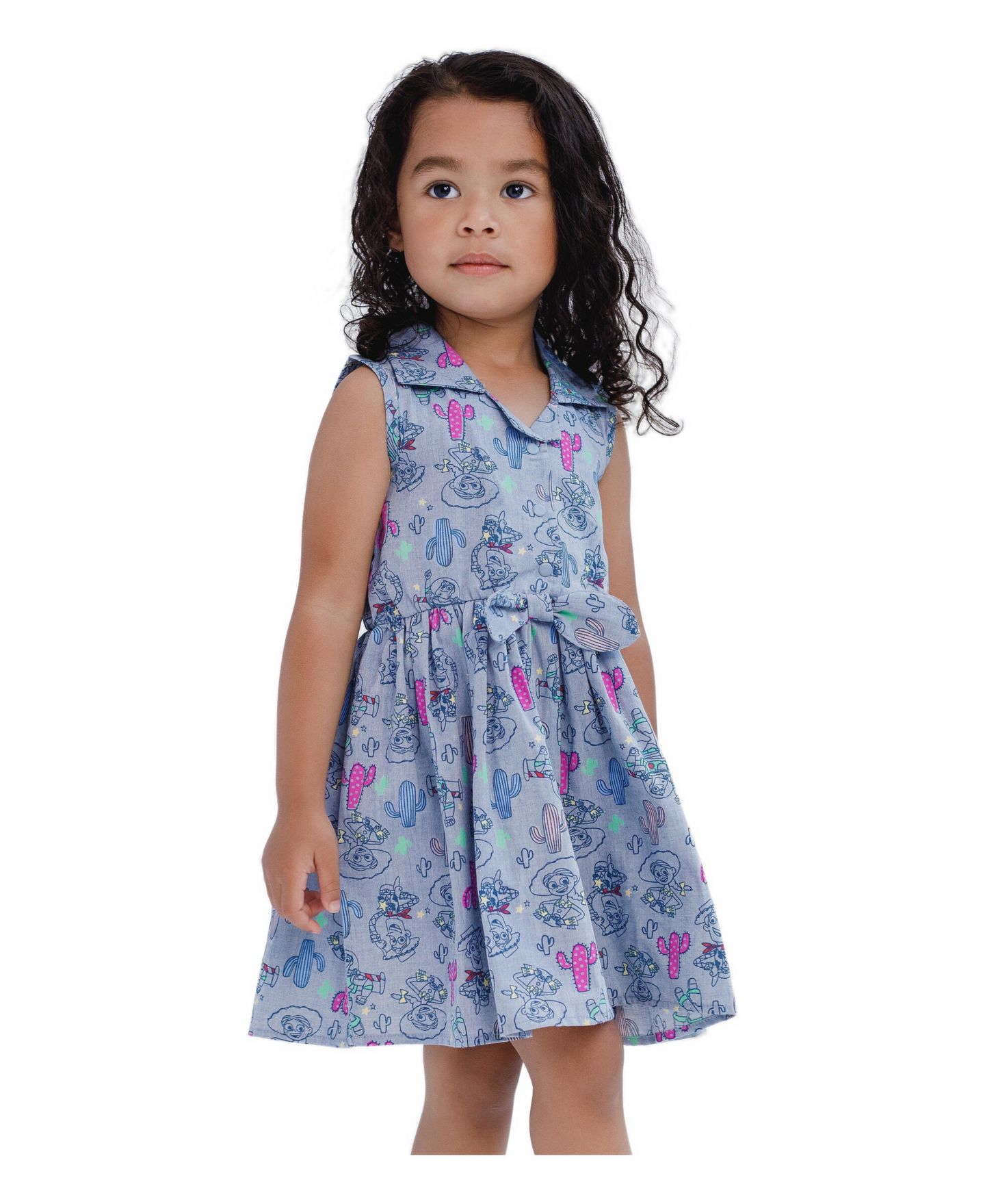 Платье Toy Story Chambray Skater Dress для девочек-малышей, цвет: Светлый синий — фото 2