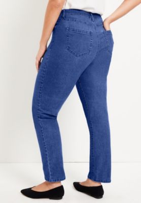 Women's June + Vie Curvie Fit Straight-Leg Jeans