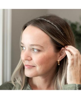 Thin All that Glitters Headband - Black