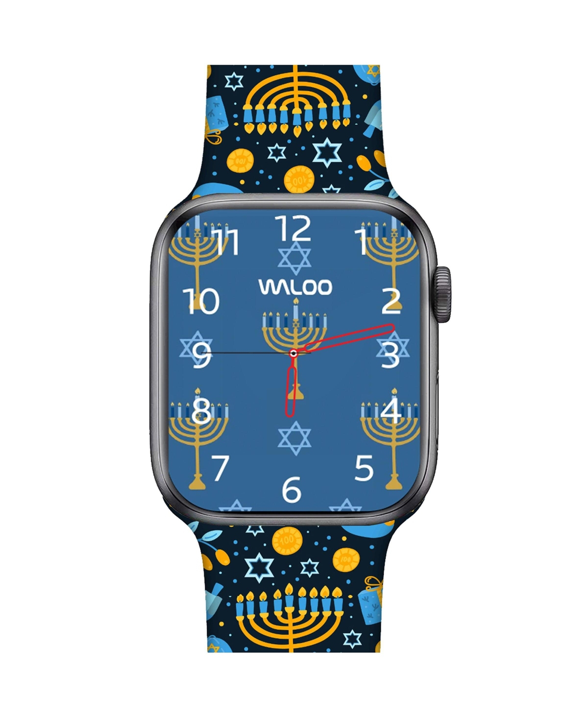 Waloo Hanukkah Inspired Silicone Band For Apple Watch