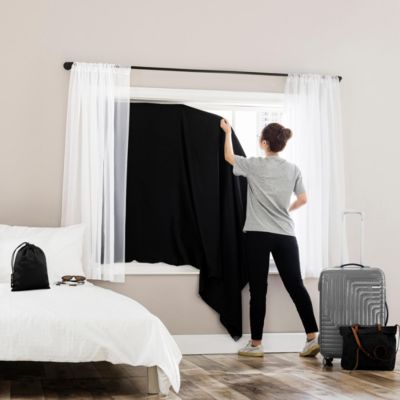 Lights Out Portable Travel 100% Blackout Rod Pocket Curtain Panel