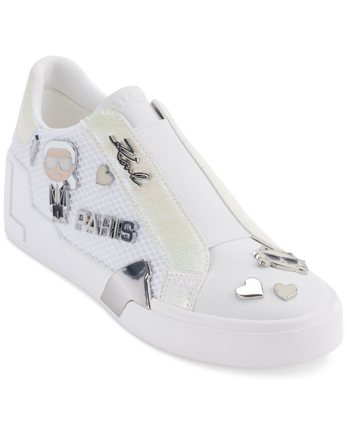 Shop Karl Lagerfeld Women's Mavise Slip-on Sneakers In White