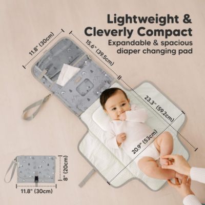 Ezee Diaper Changing Pad, Portable Diaper Changing Mat, Waterproof Foldable Diaper Changing Pad