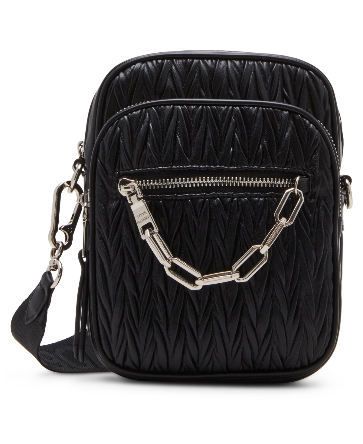 Damien Quilted Small Crossbody Bag - Light Pink