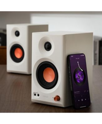 Hi-Res Audio Certified Monitor Speakers, Bluetooth V5.4 Active Bookshelf Speakers, 2.0 Computer Speaker (Pair)