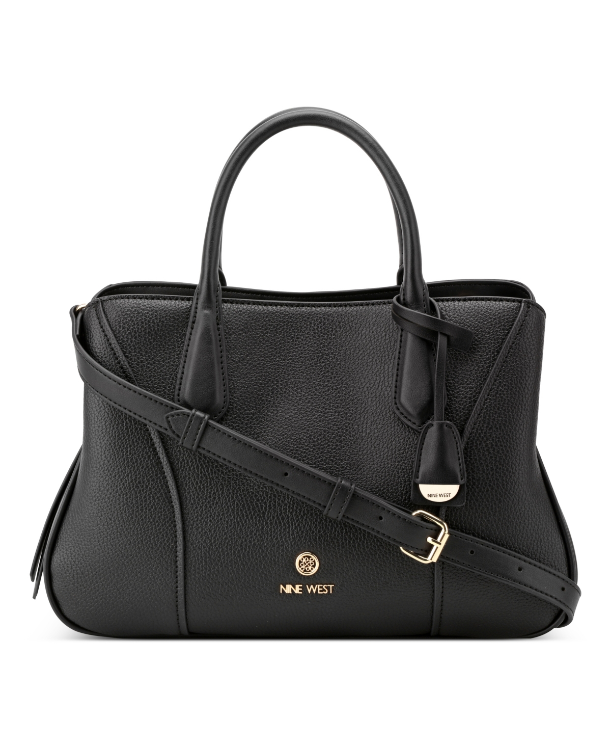 NINE WEST BLOOMFIELD TRIPLE COMPARTMENT SATCHEL BAG 