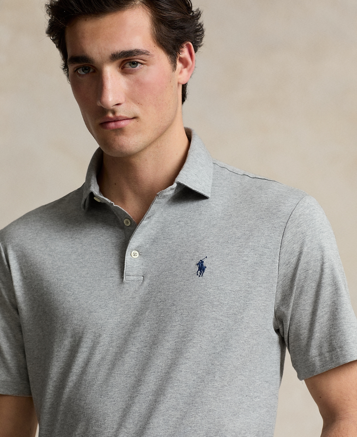 Polo Ralph Lauren Men's Classic Fit Soft Cotton Polo In Andover Heather