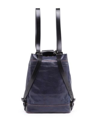 Women's Leather Canna Bucket Backpack