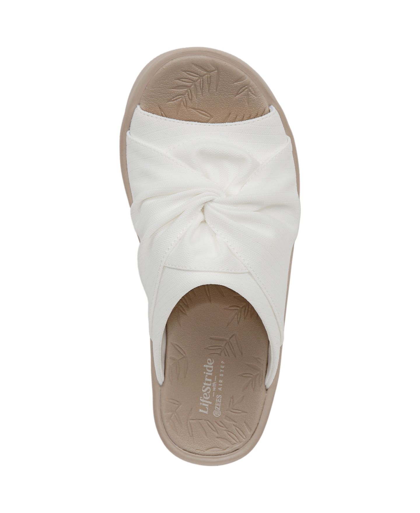 Женские сандалии LifeStride Smile 3 Washable Slide Wedge, цвет: Яркий белый — фото 4