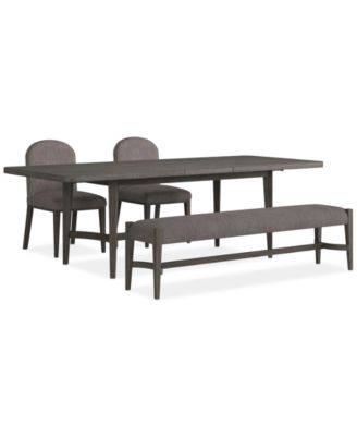 Griffith 4 Pc. Rectangular Dining Set (Table, 2 Side Chairs & Bench), Created for Macy's