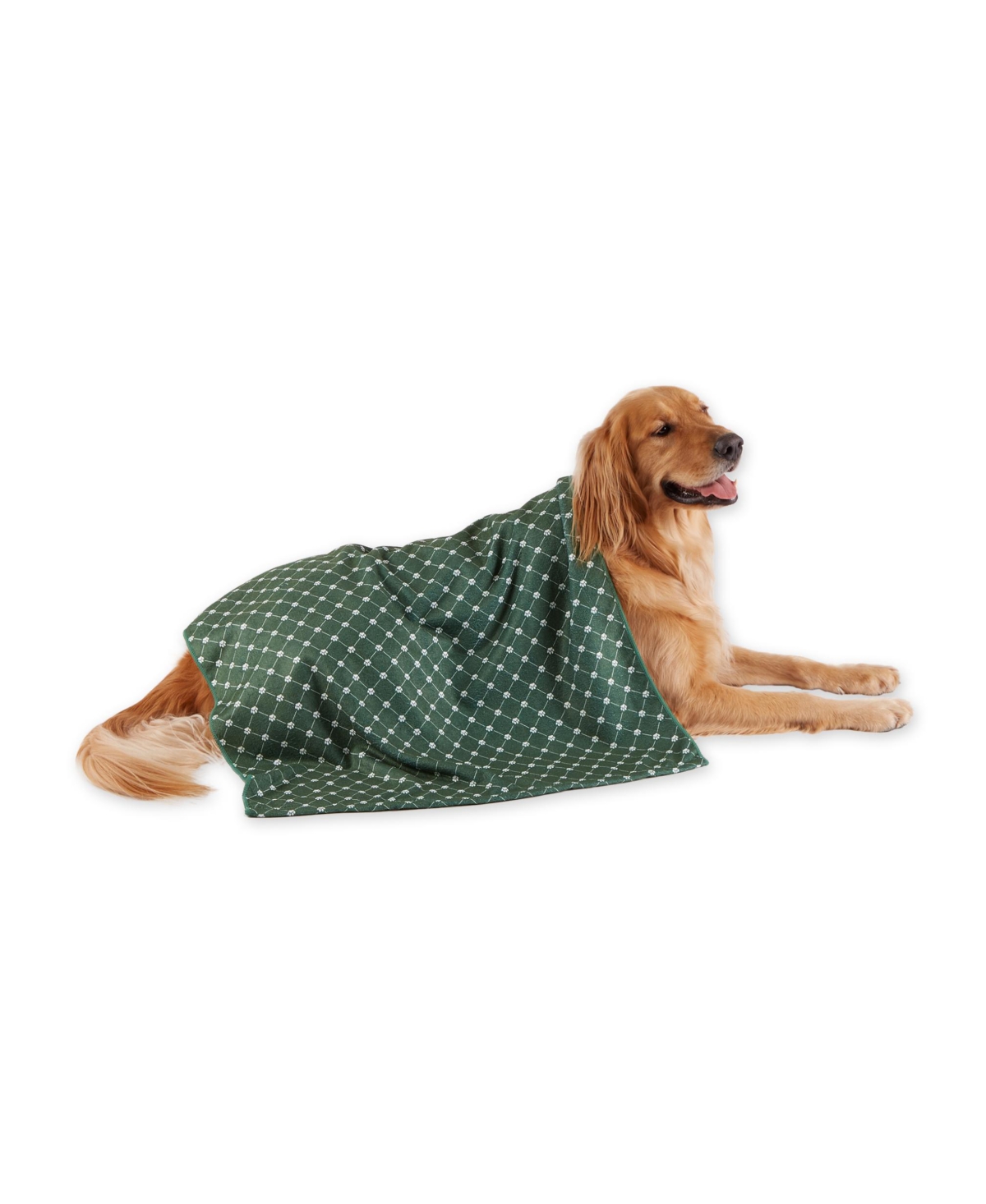 Microfiber Trellis Printed Large Single Pet Towel - Taupe
