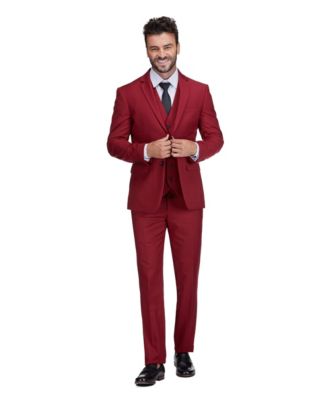 Men's 3-Piece Premium Vested 3-Piece Slim Fit Suit