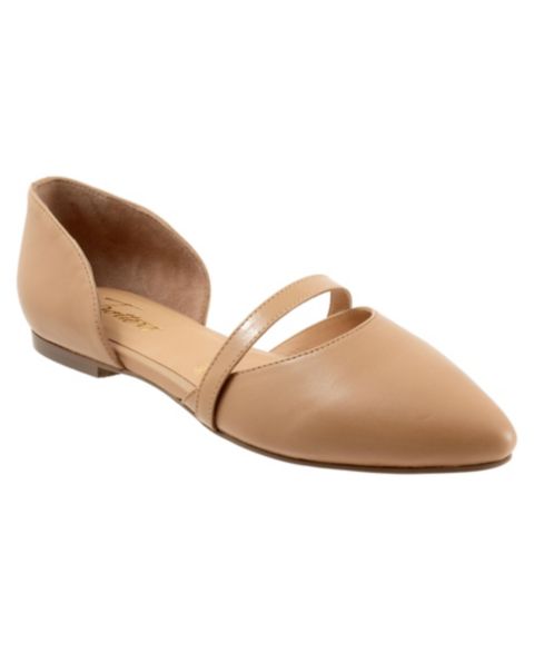 Женские балетки Trotters Emory Flat, цвет: Бежевый