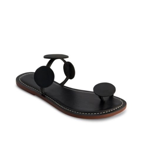 Женские сандалии Bernardo Footwear New Moon Toe Ring, цвет: Чёрный