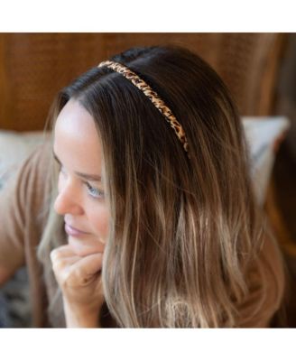 Thin Print Headband - Cheetah