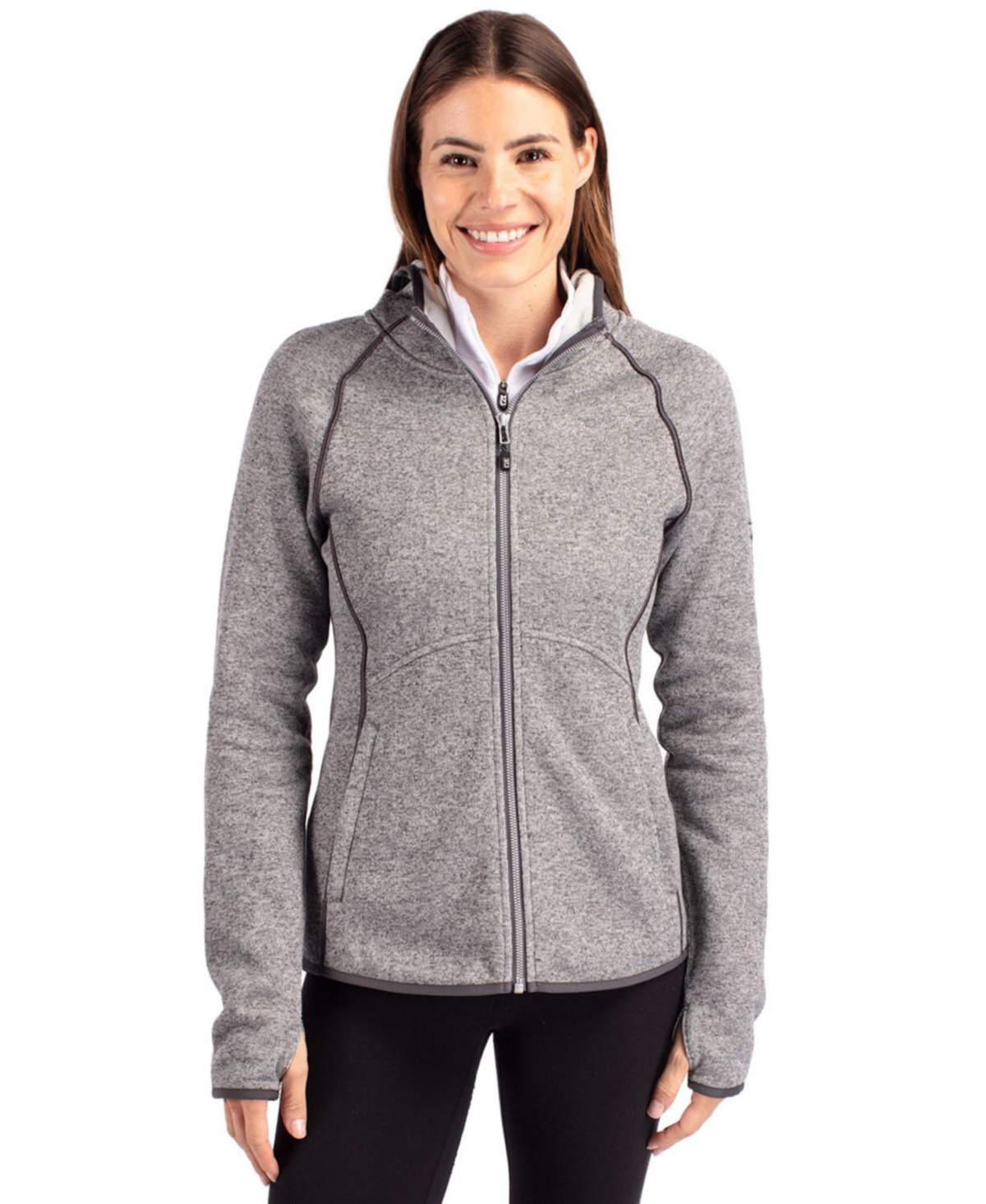 Cutter & Buck Women's Mainsail Full Zip Hooded Jacket
