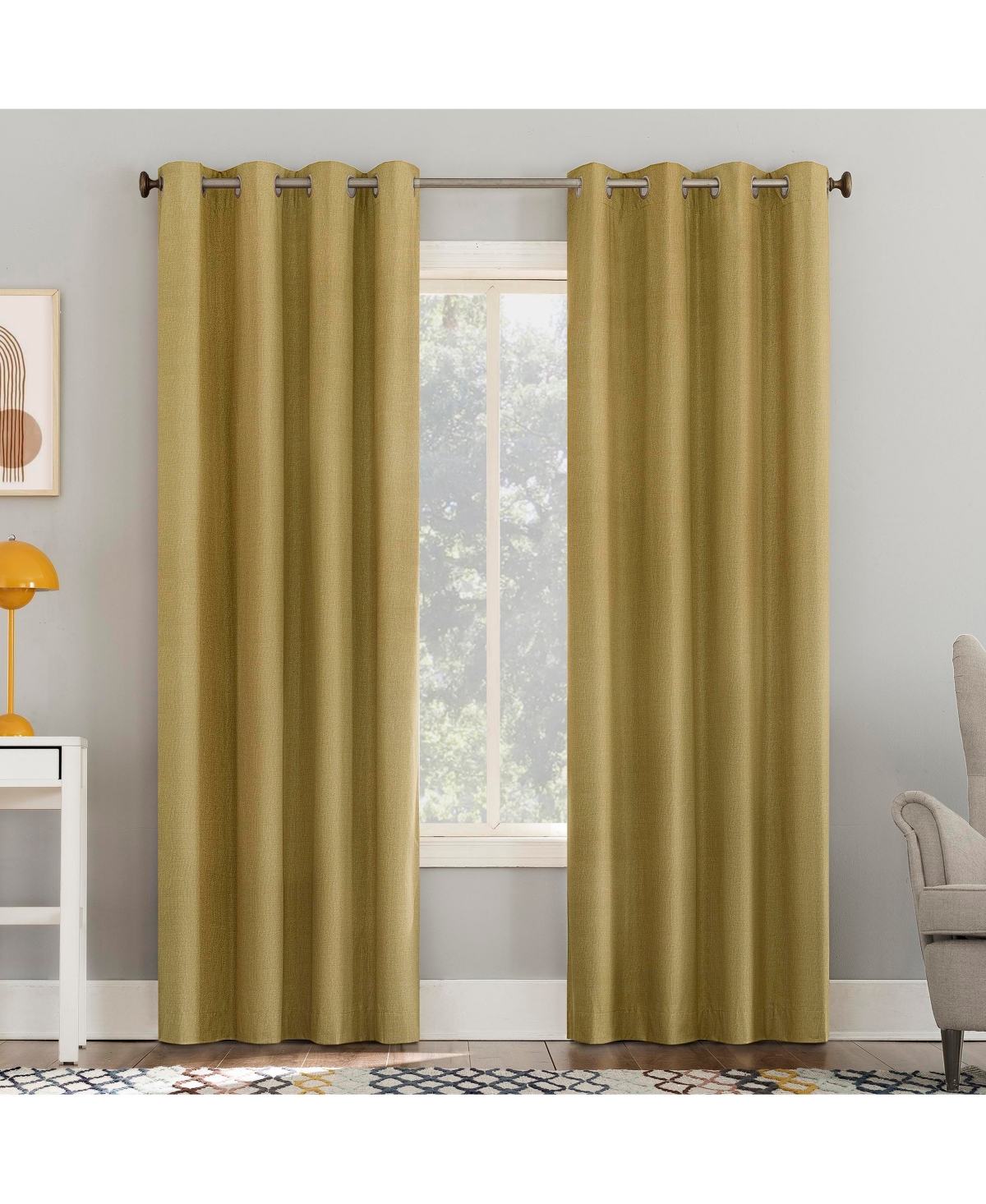 Sun Zero Duran Thermal Insulated 100% Blackout Grommet Curtain Panel