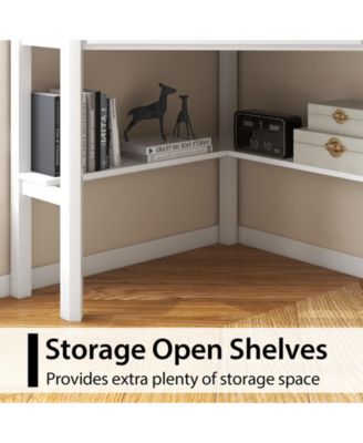 Corner Wooden Piece Laptop Computer Desk