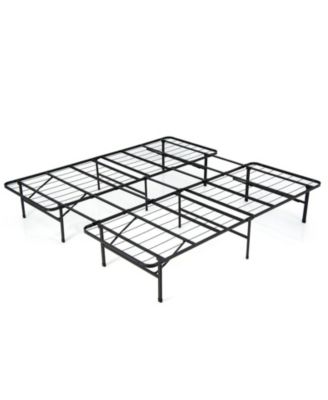 King Size Folding Steel Platform Bed Frame for Kids and Adults-King Size