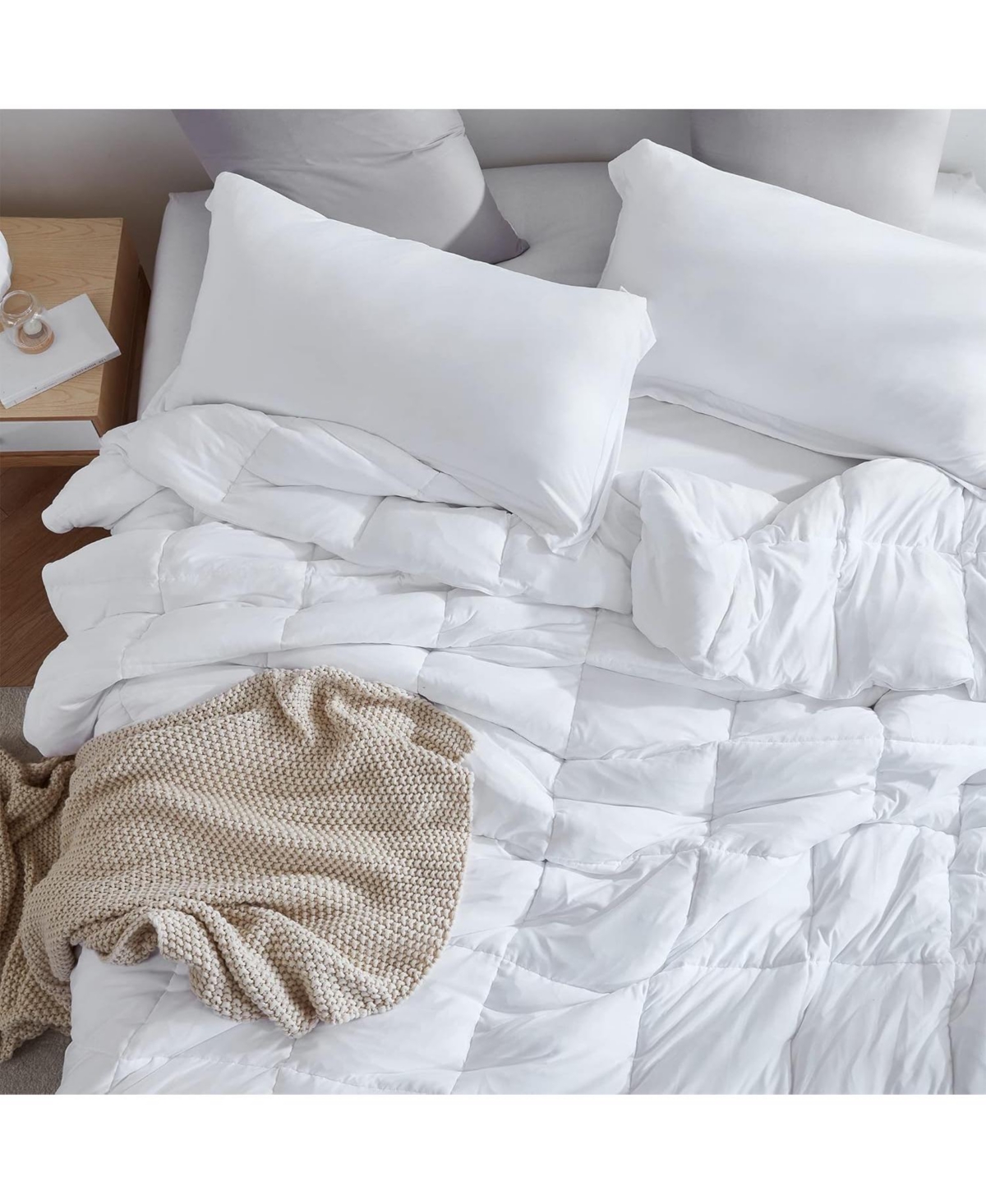 Coma Inducer Better Than Butter Oversized Comforter Set -- White