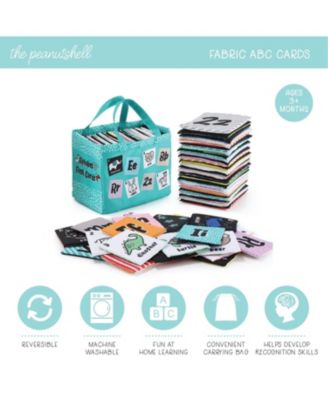 Toddler Soft Alphabet Cards with Cloth Storage Bag ABCs Learning Flash Cards, Best Early Educational Toys for 0 1 2 3 Years Old