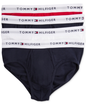 Tommy Hilfiger Men's Underwear Cotton Brief 4-Pack