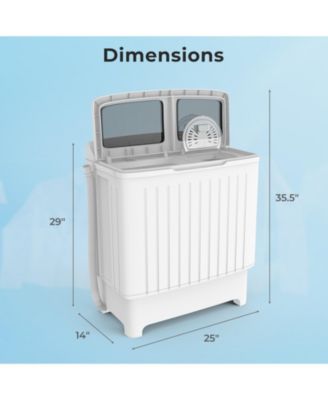 20 lbs Portable Washing Machine with Built-in Gravity Drain