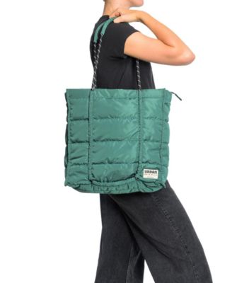 Palm Faux Leather Tote Bag