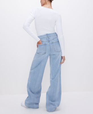 Women's Good Skate High-Rise Wide-Leg Jeans, Regular & Plus Size