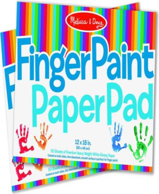 Melissa and Doug - Finger Paint Paper Pad -12"x18" 2Pack