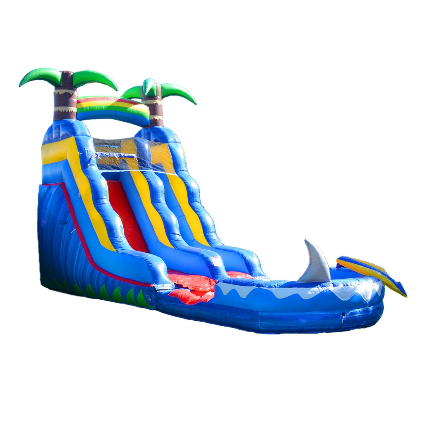 Детская игрушка HERO Kiddo 15 Ocean Shark Inflatable Water Slide with Splash Pool, For 2 Players, Ages 3+ — фото 1
