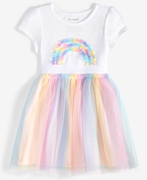 Детские Epic Threads Girls Toddler 2T-4T Rainbow Tutu Dress