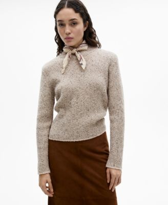 Women's Perkins-Neck Rib-Knit Sweater